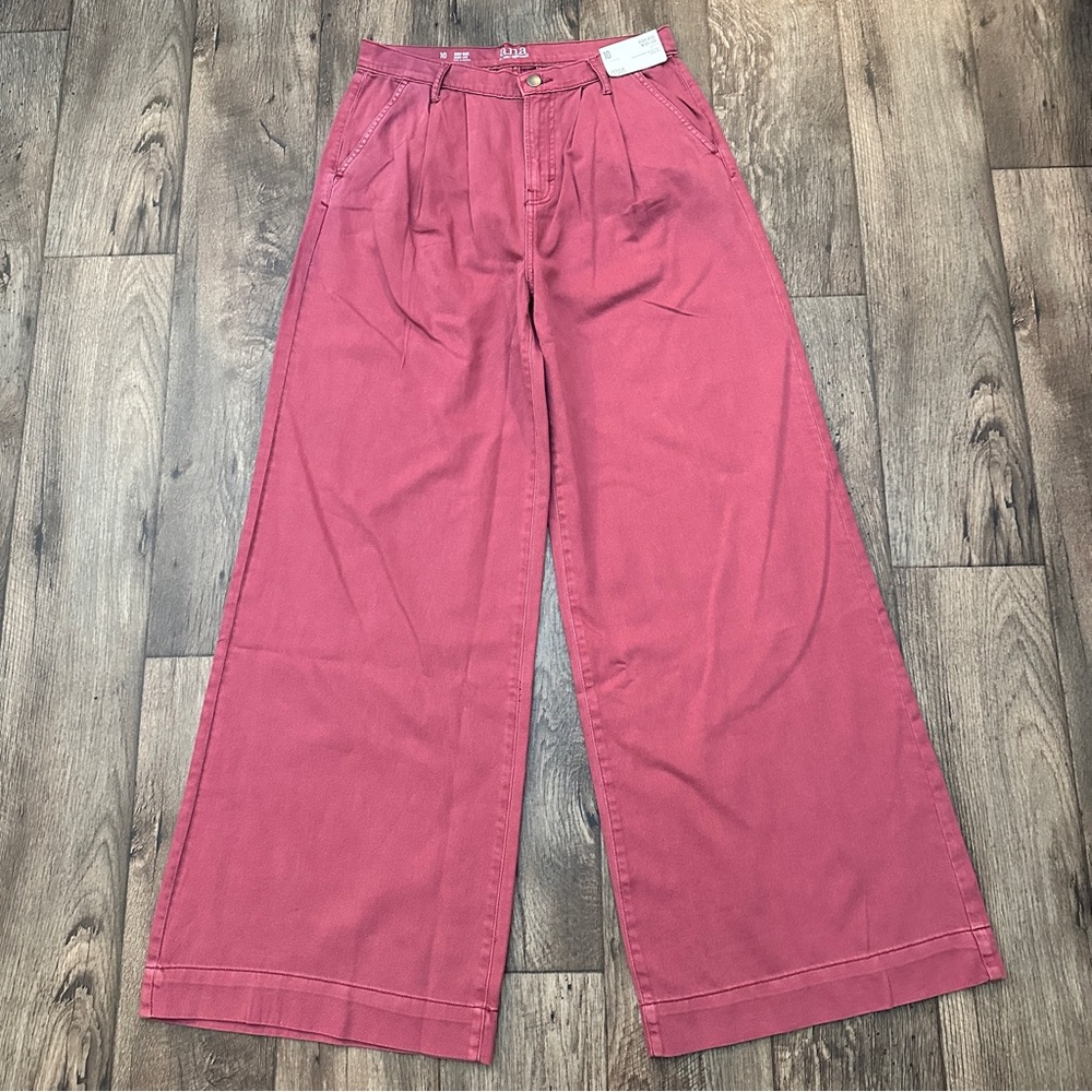 ana High Rise Wide Leg Pants Women’s Size 10 Hawthorne Rose
